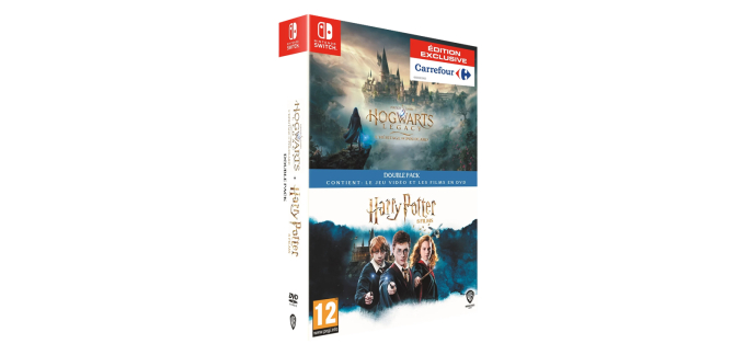 Carrefour: Hogwarts Legacy + Intégrale DVD Harry Potter (Switch) à 20€ (au lieu de 49,99€)