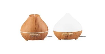 LIDL: Diffuseur de brume à ultrasons LIVARNO - 300 ml, bois, minuterie à 6€ (au lieu de 21,99€)