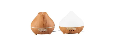 LIDL: Diffuseur de brume à ultrasons LIVARNO - 300 ml, bois, minuterie à 6€ (au lieu de 21,99€)