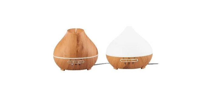 LIDL: Diffuseur de brume à ultrasons LIVARNO - 300 ml, bois, minuterie à 6€ (au lieu de 21,99€)