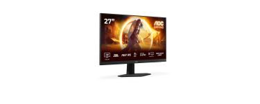 Amazon: Ecran PC 27" AOC 27G4HRE - 200Hz, 0,5ms, Fast IPS à 99,99€ (au lieu de 120,30€)