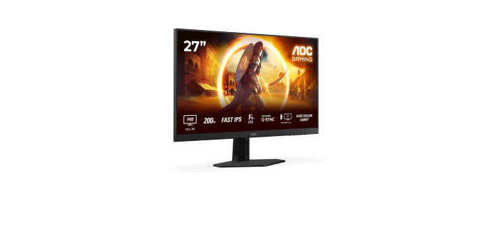 Amazon: Ecran PC 27" AOC 27G4HRE - 200Hz, 0,5ms, Fast IPS à 99,99€ (au lieu de 120,30€)