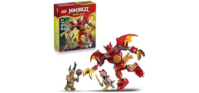 Amazon: LEGO® Ninjago Pack de Combat Le Robot Dragon de Kai (71851) à 6,90€ (au lieu de 9,99€)