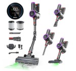 JoyBuy: Prasky Aspirateur vertical sans fil rechargeable, anti-emmêlement à 59,98€ (au lieu de 129,91€)