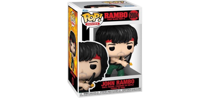 Amazon: Funko Pop Rambo 2 John Rambo Arc à 15,27€ (au lieu de 16€)