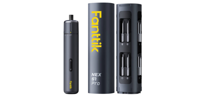 JoyBuy: Fanttik S1 Pro Perceuse-visseuse sans fil 16 embouts, 6 Nm, batterie 2000 mAh à 71,99€