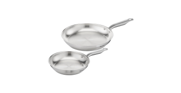 Amazon: Lot de 2 Poêles Tefal Virtuoso E492S225 - Inox, 24 & 28cm, Induction à 37,99€ (au lieu de 59,9€)