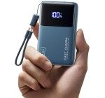 Amazon: Batterie externe rapide Iniu Ultra Mini - 22.5W, 10000mAh à 9,99€ (au lieu de 30,92€)