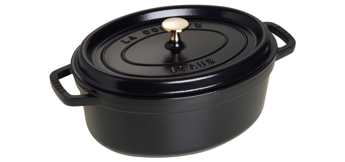 Amazon: Cocotte Staub 1 - Noir Mat, 29 cm, 4,25 L à 134,5€ (au lieu de 214,79€)