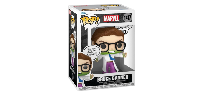 Fnac: Funko Pop Marvel Bruce Banner à 4€ (au lieu de 16,99€)