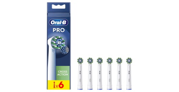 Amazon: Pack de 6 Brossettes Oral-B Pro Cross Action à 14,99€ (au lieu de 24,61€)
