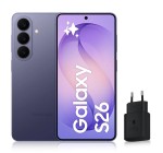 Amazon: Smartphone Samsung Galaxy S26 5G - 256 Go, Violet à 699€ (au lieu de 908,33€)