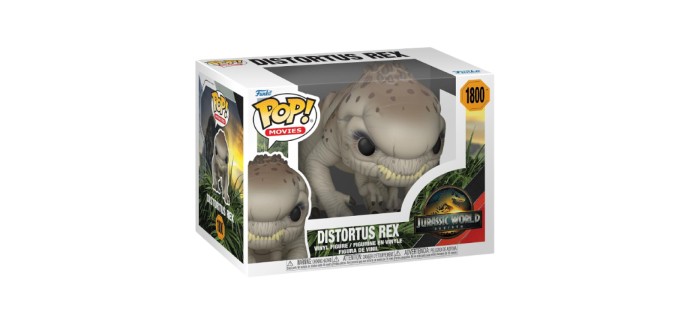 E.Leclerc: Funko Pop Movies Jurassic World Distortus Rex à 5,1€ (au lieu de 16€)