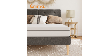 JoyBuy: Matelas Emma One Ferme 160x200 cm - Mousse mémoire de forme, 7 zones à 242,90€ (au lieu de 390€)