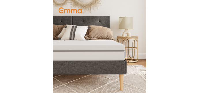 JoyBuy: Matelas Emma One Ferme 160x200 cm - Mousse mémoire de forme, 7 zones à 242,90€ (au lieu de 390€)