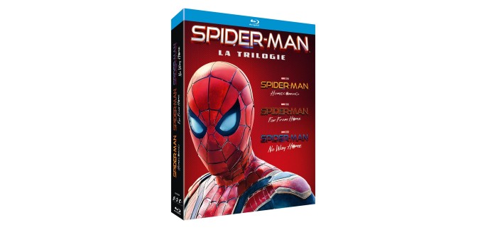 Amazon: Coffret Blu-ray Trilogie Spider-Man Tom Holland à 13,99€ (au lieu de 19,99€)