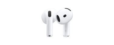 Amazon: Écouteurs sans fil Apple AirPods 4 - Bluetooth, Audio Spatial personnalisé à 109€ (au lieu de 126€)