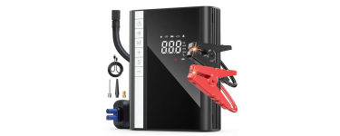 JoyBuy: Carsun Démarreur haute puissance avec pompe à air et éclairage d'urgence à 50,99€ (au lieu de 79,9€)