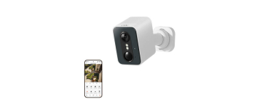 JoyBuy: Caméras de surveillance 4K extérieures sans fil - Vision nocturne couleur, stockage 128 Go, détectio