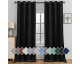 JoyBuy: YSTYLE Rideaux Occultants - Lot de 2 Panneaux Isolants Thermiques 140x225 cm, Noir à 19,19€
