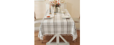 JoyBuy: Nappe rustique rectangulaire épaisse 55"x90" 6-8 places à 9,19€ (au lieu de 22,99€)