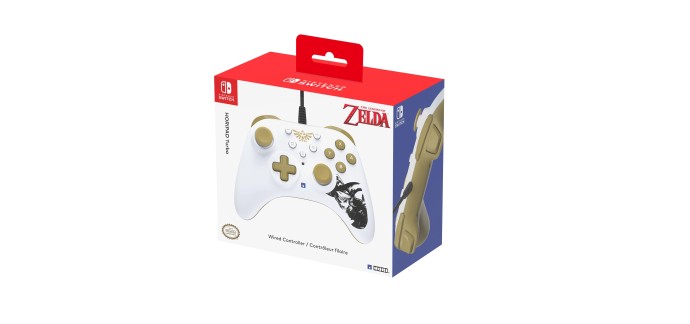 Amazon: Manette Filaire HORI Turbo pour Nintendo Switch - Zelda, Licence Officielle à 14,99€