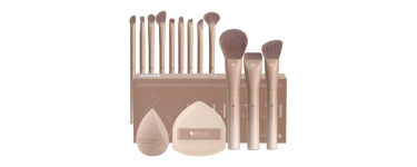 JoyBuy: DUcare Coffret 12 pinceaux maquillage + éponge & houppette à 16,11€ (au lieu de 25,98€)