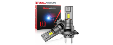 JoyBuy: Ampoules de phare H7 Bullvision - 17000 lm, 6000 K, lot de 2 à 8,99€ (au lieu de 14,9€)
