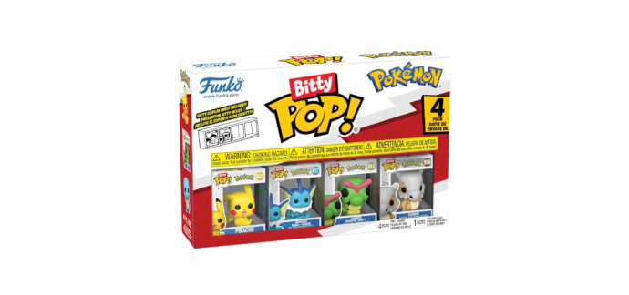 Amazon: Funko Pop Pokemon Bitty Pikachu 4PK à 7,99€ (au lieu de 16€)