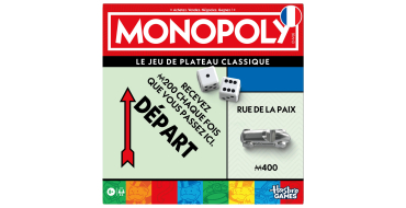 Amazon: Monopoly - Boîte de Rangement et pions Grand Format, Version française à 12,87€ (au lieu de 16,62€)