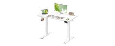 Amazon: Bureau Électrique réglable en Hauteur Vasagle - 100 x 60 cm à 60,33€ (au lieu de 76,99€)