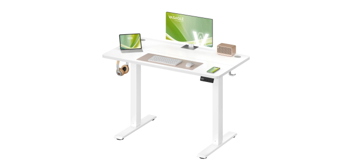 Amazon: Bureau Électrique réglable en Hauteur Vasagle - 100 x 60 cm à 60,33€ (au lieu de 76,99€)