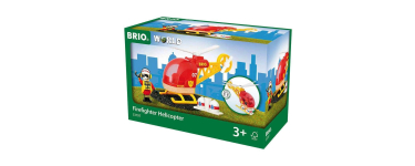 Amazon: Jouet BRIO World 33797 - Hélicoptère des pompiers à 6,79€ (au lieu de 16,46€)