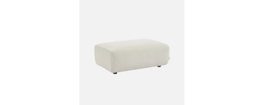 Sweeek: Pouf repose-pieds bouclette crème 102x70 cm à 125,99€ (au lieu de 179,99€)