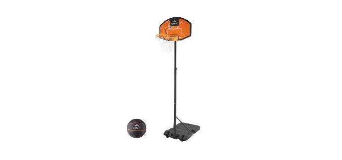 LIDL: CRIVIT Panier de basketball - Hauteur réglable 170-210 cm, ballon inclus à 39,99€