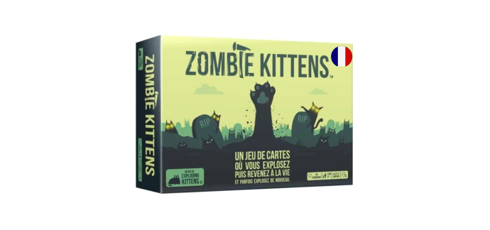 Amazon: Jeu de société Exploding Kittens - Zombie Kittens à 10,49€ (au lieu de 16,55€)