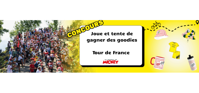Le Journal de Mickey: Des goodies Tour de France à gagner