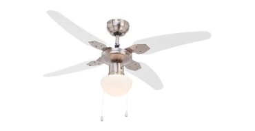 LIDL: Ventilateur de plafond LIVARNO avec éclairage LED - 3 vitesses, pales réversibles à 34,99€