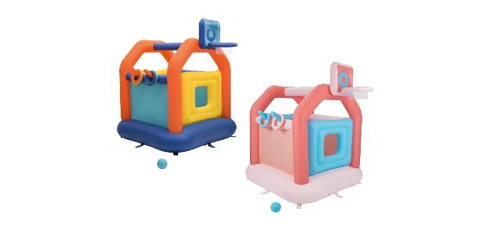 LIDL: LUPILU Château gonflable - 160x180x160 cm, panier basket, 4 anneaux à 26,99€ (au lieu de 54,99€)