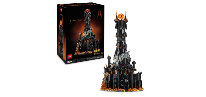 Amazon: LEGO® Icons Le Seigneur des Anneaux Barad-dûr (10333) à 395,59€ (au lieu de 457,08€)