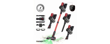 JoyBuy: MonsgaClean M100 Aspirateur sans fil - 55 000 Pa, 45 min, écran tactile à 59,99€