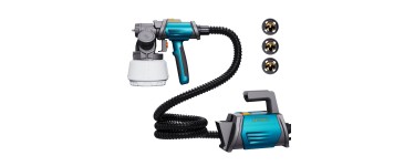 Amazon: Pistolet à peinture Tilswall Shark800 HVLP - 4 buses cuivre, 1300ml, 120 DIN-s à 49,99€