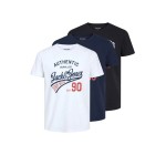 Amazon: Lot de 3 t-shirts col rond Jack & Jones - S, XL, XXL à 16,99€ (au lieu de 24,43€)