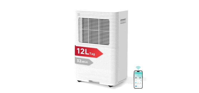 JoyBuy: VINO R290 Déshumidificateur intelligent - 12 L/jour, WiFi, 24 m² à 99,9€ (au lieu de 139,9€)