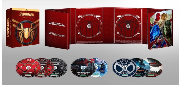 Amazon: Coffret Blu-Ray 8 films Spider-Man à 31,99€ (au lieu de 38€)