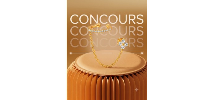 E.Leclerc: 1 mono boucle dorée avec oxydes de zirconium magnétiques à gagner
