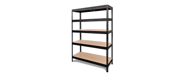 Castorama: Étagère de garage GoodHome Rand - Acier, 5 plateaux, 300kg/niveau, 180x127,6x40cm à 49,9€