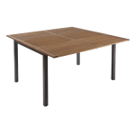 Leroy Merlin: Table de jardin extensible Naterial Oris - Bois massif Eucalyptus, Alu, 4/6 pers. à 89,70€