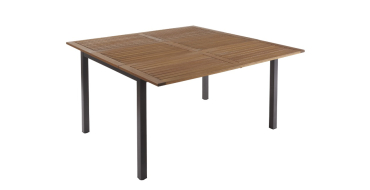 Leroy Merlin: Table de jardin extensible Naterial Oris - Bois massif Eucalyptus, Alu, 4/6 pers. à 89,70€