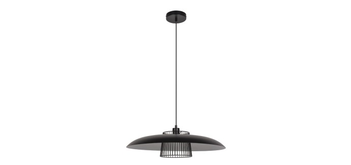 Leroy Merlin: Suspension Sitio acier noir Inspire - Diam.58 cm à 6,99€ (au lieu de 39,9€)